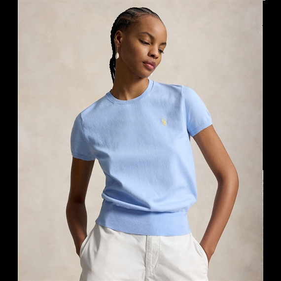 Polo Ralph Lauren Short Sleeve Crewneck Sweater, Blue